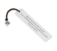 PiercingJak Marque-Pages Arbre de Vie Personnalisé Signet Personnalisable Métal Pendentif Arbre de Vie Cadeau Inspirant Femme Homme Lecteur Enseignant Étudiant Anniversaire Noël Saint-Valentin