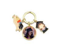 PiercingJak Porte-clés de Graduation Photo Personnnalisable Porte Clef Remise de Diplôme avec Pendentif Class of 2025 Inspirant et Félicitations Cadeaux de Fin d'Études pour Fille Garçons (Fille)