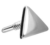 PIERCINGLINE Embout à vis en or 14 carats avec filetage de 0,8 mm - Triangle sans piercing labret - Couleur au choix, or 14 carats (585)