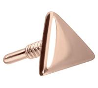 PIERCINGLINE Embout à vis en or 14 carats avec filetage de 0,8 mm - Triangle sans piercing labret - Couleur au choix, or 14 carats (585)