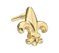 PIERCINGLINE Embout à visser en or 14 carats avec filetage de 0,8 mm - Lys sans piercing labret - Couleur au choix, or 14 carats (585)