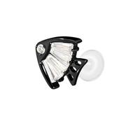 PIERCINGLINE Labret en PTFE avec filetage intérieur + embout en titane - Poisson cristal - Couleur or rose, transparent, noir, doré, argenté, Stablänge: 5mm | Stabstärke: 1,2mm, Titane PTFE, Cristal