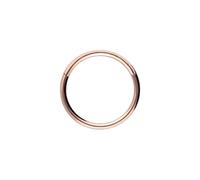 PIERCINGLINE Piercing anneau segmenté clicker en acier chirurgical - Or rose, bleu, noir, doré, argenté, Innendurchmesser: 8mm + Stabstärke: 2,5mm, acier chirurgical, Sans