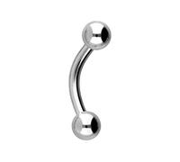 PIERCINGLINE Piercing de nombril en titane | Filetage intérieur Banane | Piercing oreille, ventre, œil et lèvre | Choix de couleurs et de tailles, Titane