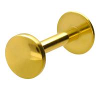 PIERCINGLINE Piercing pour lèvre, n acier chirurgical, filetage interne Flat DISC Piercing oreille lèvre nez Longueur de la tige : mm Dimensions disque mm Couleur : or