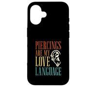 Piercings are My Love Language Piercing pour Le Corps Coque pour iPhone 16
