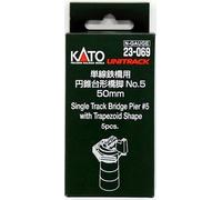 Pierée en forme de cône Kato 23-069 échelle N 50 mm n° 5 pour pont à voie uni...