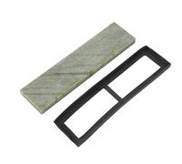 Pierre à Aiguiser de Cuisine 10000 Grit en Béryl Naturel, Pierre à Aiguiser Sans Huile avec Socle Antidérapant, Outil d’Affûtage pour Couteaux de Chef, Ciseaux et Ciseaux à Bois, 2