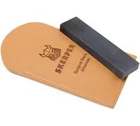 Pierre A Aiguiser De Poche Skerper Arkansas NAPO30 Surgical Black Arkansas avec Housse de Rangement en Cuir