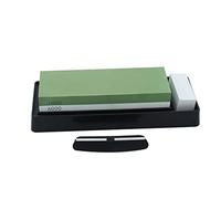 Pierre à aiguiser en corindon blanc grain 1000 6000 avec base en plastique et support en silicone pour correction de la pierre et angle pour la cuisine, l'affûtage du bois