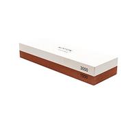 Pierre à aiguiser lames et couteaux NORTON 2 en 1 (1000/3000). Aiguiseur de Couteau cuisine/Professionnel/Pierre à Affûter Double-Face avec Base en Silicone Antidérapant