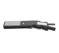 Pierre à Aiguiser Portable pour Lames de Patin et Outils de Ski, Noire | Carbure de Silicium, Plastique et Métal, Usage Domestique ou Commercial, Manuel et Bloc D’entraînement Inclus
