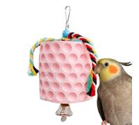 Pierre à aiguiser pour oiseaux, anneau de dentition multifonctionnel naturel avec corde - Friandises à mâcher multifonctionnelles, jouet amusant longue durée pour chinchilla, écureuils