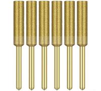 Pierre à aiguiser pour tronçonneuse avec tête de meulage en émeri pour tronçonneuses électriques, meule de limes en tailles de 4,0 mm, 4,8 mm, 5,5 mm, plaqué (F)