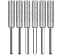 Pierre à aiguiser pour tronçonneuse avec tête de meulage en émeri pour tronçonneuses électriques, roue de limes en tailles de 4,0 mm, 4,8 mm, 5,5 mm, plaqué (O)