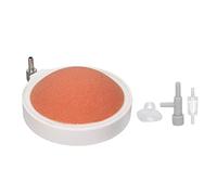 Pierre à bulles d’air pour aquarium, disque aérateur pour réservoir de poissons, diffuseur silencieux à micropression et à bulles atomisées avec ventouse et vannes, adapté aux (10 cm/3,9 pouces)