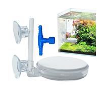 Pierre à bulles d'aquarium - Kit disque nano d'air acrylique de 2,36 x 2,76 pouces 60 g, diffuseur à bouillonnement ultra fin, aérateur d'oxygène silencieux pour aquarium, bassin extérieur, transpo