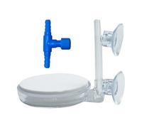Pierre à bulles pour aquarium, diffuseur de bulles, approvisionnement en oxygène pour poissons, décoration d'aquarium silencieuse et efficace avec outil de libération de bulles pour la maison, l'étang