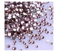 Pierre à Coudre Strass Lot de 1440 strass noirs à dos plat en verre, tailles variées, paillettes, diamants, non thermocollants, for nail art et vêtements(Light Amethyst)