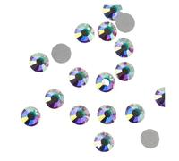 Pierre à Coudre Strass Strass à dos plat en cristal blanc, fixation à froid, non thermocollants, for décoration d'ongles, nail art, DIY(201AB Crystal AB,7mm SS34 144pcs)