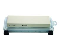 Pierre à Eau Japonaise Affûtage Couteaux Suehiro W42 Double Face Grains #1000 (Bleu) / #3000 (Jaune) Pierre à Aiguiser avec Support Etui Compartiment à Eau