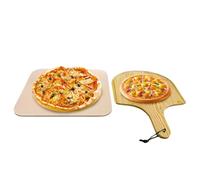 Pierre à pizza : carrée en cordiérite de 30,5 x 30,5 cm, dalle de cuisson résistante, carrelage de cuisson avec chaleur uniforme | d'écorce croustillante pour gâteau four cuci