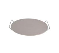 Pierre à pizza - EH EXCELLENT HOUSEWARE - 33 cm - Support en métal - Croustillante - Facile à servir
