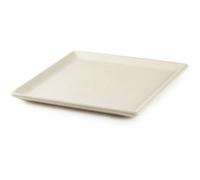 Pierre à pizza et à pain - DOMO - En pierre réfractaire - 35 x 34 cm - Blanc