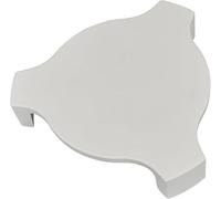 Pierre à pizza et déflecteur de chaleur pour accessoires Kamado - Conveggtor en céramique extra épais avec 3 pieds - Déflecteur de barbecue et pierre de cuisson pour pizza, pain et barbecue