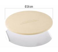 Pierre à pizza pour cuisson au barbecue - Ronde, 26 cm - Cucina Dimodena