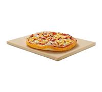 Pierre à pizza pour four | Céramique, 30,5 x 30,5 cm (2100 g) ou 26,5 x 25,5 cm (1700 g) | Pierre de cuisson carrée pour barbecue et | Plateau de cuisine résistant à la chaleur pour croûte