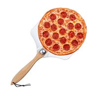 Pierre à pizza rectangulaire en cordiérite naturelle, pour barbecue | Coffret cadeau élégant, poignée amovible pour un rangement compact, four à pizza antiadhésif