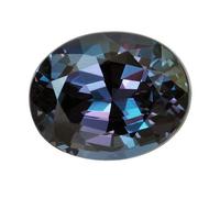 Pierre Alexandrite ovale de couleur violette de 10,25 mm - Pierre précieuse Alexandrite de forme ovale certifiée par un laboratoire pour homme et femme - B0C2CM8CMRNAMZ, Small, Gemme