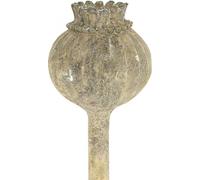 Pierre artificielle Décoration Coquelicot Style antique Marron Ø11cm x 30cm Décoration funéraire Décoration de table Figure en polyrésine