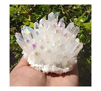 Pierre Artisanat 400g ~ 600g Cristal Blanc Clair Naturel Rainbow Aura Quartz Grappes de Cristal Galvanisé for Reiki et Décoration de la Maison (Size : 600g)
