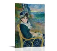 Pierre-Auguste Renoir by The Sea Poster mural esthétique sur toile Décoration murale d'intérieur moderne 60 x 90 cm