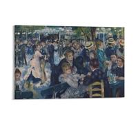 Pierre-Auguste Renoir Dance at Le Moulin De La Galette Poster Impression sur toile Décoration d'intérieur Salon 20 x 30 cm