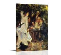 Pierre Auguste Renoir Lot de 20 affiches murales imprimées dans le jardin, sous les arbres du Moulin de la Galette - Impression sur toile - Idée cadeau - Esthétique - 20,3 x 30,5 cm