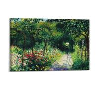Pierre-Auguste Renoir Poster « Femmes dans un jardin » peint en 1873 Décoration murale sur toile pour salon, chambre à coucher 50 x 75 cm