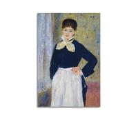 Pierre-Auguste Renoir-« Une serveuse au restaurant Duval » - Affiches d'œuvres classiques - Décoration murale pour maison, bureau, chambre à coucher, salon (50 x 75 cm)