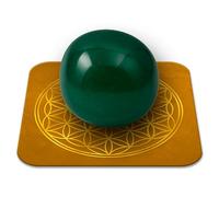 Pierre Aventurine Naturelle Polie 2-3 cm Qualité Premium | Abondance, Chance et Harmonie émotionnelle I | Fleur de Vie incluse | Guide Pratique & Méditation Offertss | Cadeau Zen Bien-être | 1 unité