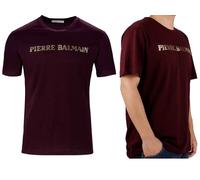 Pierre Balmain T-Shirt Iconique Pour Homme Avec Logo Doré À Manches Courtes S