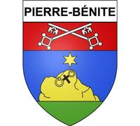 Pierre-Bénite 69 ville Stickers blason autocollant adhésif - Taille : 17 cm