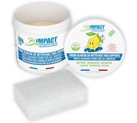 Pierre blanche de nettoyage - Pierre d'argile - 500g - éponge incluse - Nettoyant ménager certifié ECOCERT - Fabriqué en France
