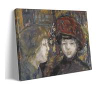 Pierre Bonnard Impression sur toile Dans La Rue Deux Figures - Décoration murale moderne - Décoration d'intérieur