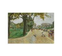 Pierre Bonnard - Impression sur toile de peinture murale Avenue du Bois - Affiches d'œuvres d'art pour décoration murale de chambre à coucher, salon