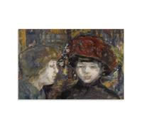 Pierre Bonnard Poster Impression Sur Toile Dans La Rue Deux Figures Poster Art Mural Décoration Moderne Impression Sur Toile Convient Pour Salon, Chambre, Bureau, Maison Et Cla