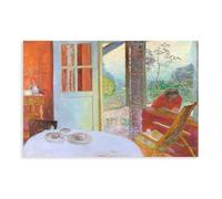 Pierre Bonnard - The Country Dining Room with Cat Art Décoration murale Poster Family Bar Restaurant Garage Café Art Sign Cadeau sans cadre 50 x 75 cm