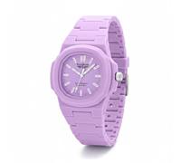 Pierre Bonnet 9276 Montre unisexe en polycarbonate - Style moderne design emblématique, mouvement à quartz, déployant, résistante à l'eau, colorée, décontractée, sportive, violet, Moderne