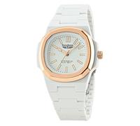 Pierre Bonnet 9292 Montre unisexe polycarbonate avec lunette en acier - Design octogonal Luxury, boîtier ABS 40 mm, Miyota 2035, résistant à l'eau 5 ATM, Blanc/doré, Casual